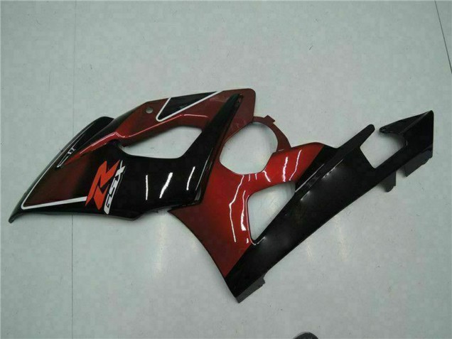 Carenado Moto Suzuki GSXR 1000 2005-2006 - Rojo Negro Brillante Asequibles