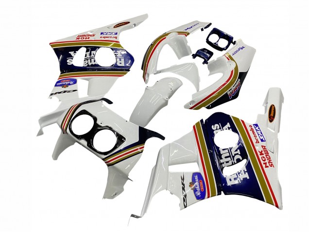 Carenados Moto Honda CBR400RR NC29 1990-1999 - Blanco Oro Rojo Azul Oscuro Rothmans Asequibles