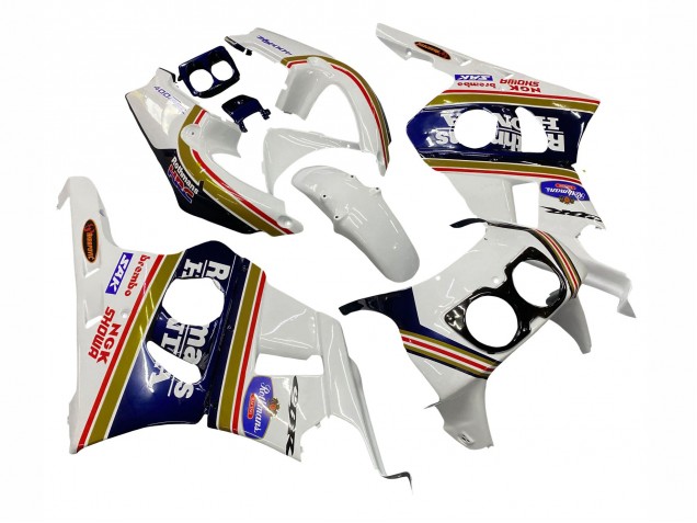 Carenados Moto Honda CBR400RR NC29 1990-1999 - Blanco Oro Rojo Azul Oscuro Rothmans Asequibles