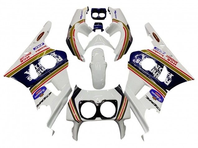 Carenados Moto Honda CBR400RR NC29 1990-1999 - Blanco Oro Rojo Azul Oscuro Rothmans Asequibles