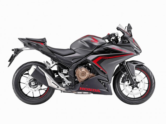 Carenados Moto Honda CBR400R 2022 - Negro Mate Rojo Asequibles