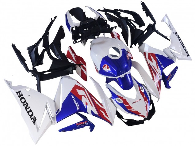 Carenado Moto Honda CBR400R 2022 - Blanco Rojo Azul Asequibles