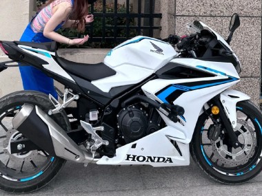 Carenados Moto Honda CBR400R 2022 - Blanco Azul Asequibles