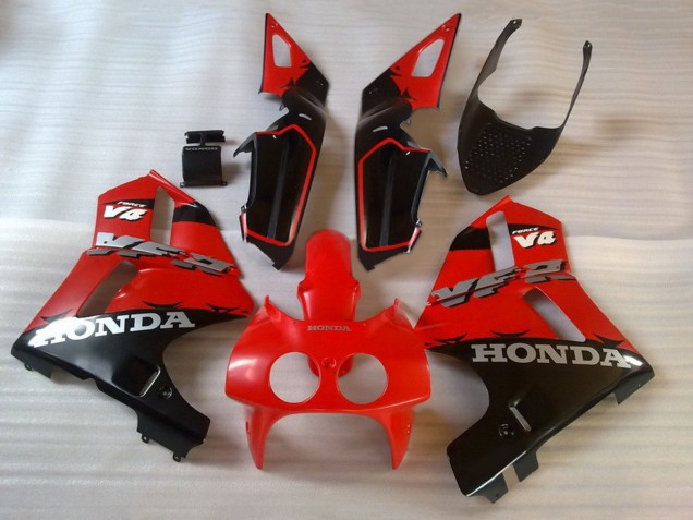 Carenados Moto Honda VFR400R NC30 1988-1992 - Rojo Negro Asequibles