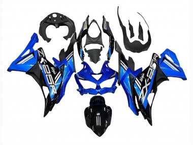 Carenados Moto Kawasaki ZX25R ZX-25R 2019-2025 - Azul Blanco Negro Mate Asequibles