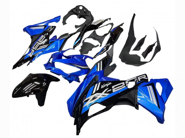 Carenados Moto Kawasaki ZX25R ZX-25R 2019-2025 - Azul Blanco Negro Mate Asequibles