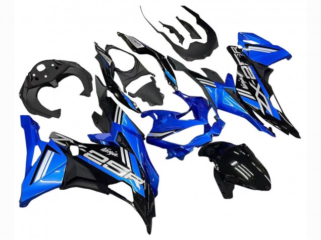 Carenados Moto Kawasaki ZX25R ZX-25R 2019-2025 - Azul Blanco Negro Mate Asequibles