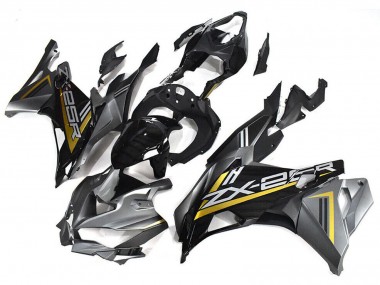 Carenados Moto Kawasaki ZX25R ZX-25R 2019-2025 - Gris Oro Negro Brillante Asequibles