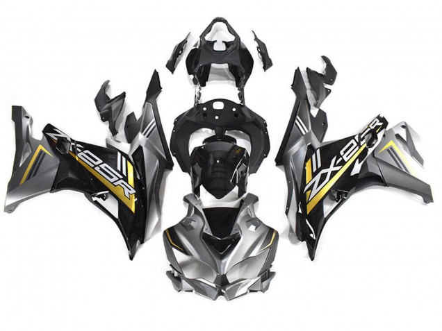 Carenados Moto Kawasaki ZX25R ZX-25R 2019-2025 - Gris Oro Negro Brillante Asequibles