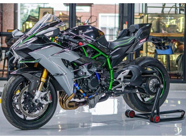 Carenados Moto Kawasaki Ninja H2 2015-2022 - Gris Asequibles