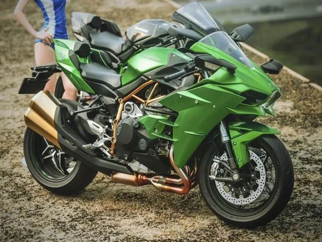 Carenados Moto Kawasaki Ninja H2 2015-2022 - Verde Asequibles
