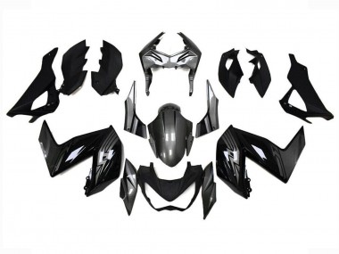 Carenados Moto Kawasaki Z250/Z300 2015-2016 - Negro Brillante Gris Asequibles