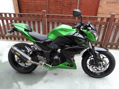 Carenado Moto Kawasaki Z250/Z300 2015-2016 - Verde Negro Mate Asequibles