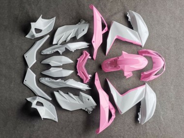Carenados Moto Kawasaki Z250/Z300 2015-2016 - Blanco Rosa Asequibles