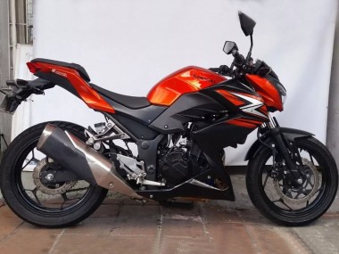 Carenados Moto Kawasaki Z250/Z300 2015-2016 - Naranja Rojo Negro Mate Asequibles