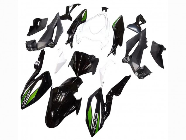 Carenados Moto Kawasaki Z400 2018-2024 - Blanco Negro Brillante Verde Asequibles