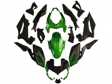 Carenados Moto Kawasaki Z400 2018-2024 - Verde Negro Mate Asequibles