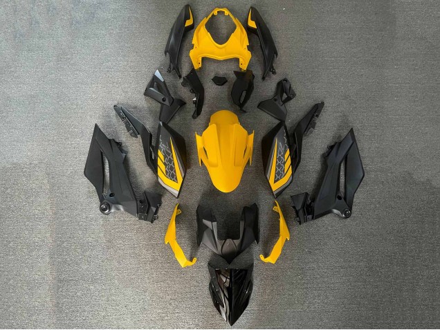 Carenados Moto Kawasaki Z400 2018-2024 - Amarillo Negro Asequibles
