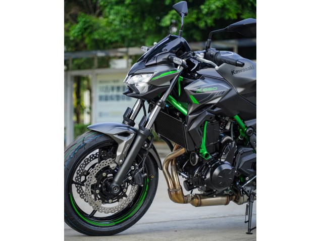 Carenados Moto Kawasaki Ninja Z650 2020-2023 - Negro Verde Asequibles