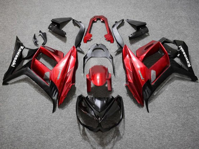 Carenados Moto Kawasaki Z1000SX 2010-2016 - Rojo Negro Brillante Asequibles