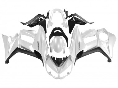 Carenados Moto Kawasaki Z1000SX 2010-2016 - Blanco Perla Negro Asequibles