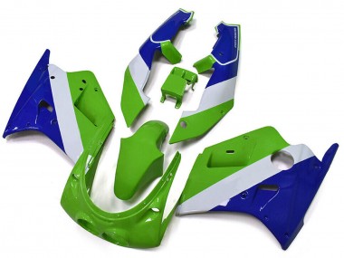 Carenados Moto Kawasaki ZXR250 1989-1990 - Verde Blanco Azul Asequibles