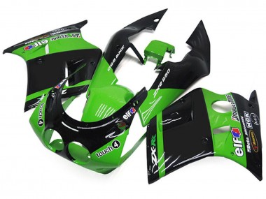 Carenados Moto Kawasaki ZXR250 1989-1990 - Verde Negro Brillante Elf Touch4 Bridgestone Asequibles