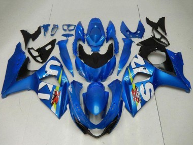 Kits Carenado Moto Suzuki GSXR 1000 2009-2016 - Azul Verde Blanco Asequibles
