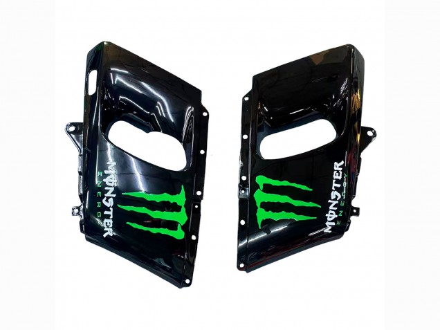 Carenados Moto Kawasaki ZZR400 1993-2007 - Verde Negro Brillante Verde Monstruo Elf Touch4 Bridgestone Asequibles