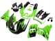 Carenados Moto Kawasaki ZZR400 1993-2007 - Verde Negro Brillante Llama Asequibles