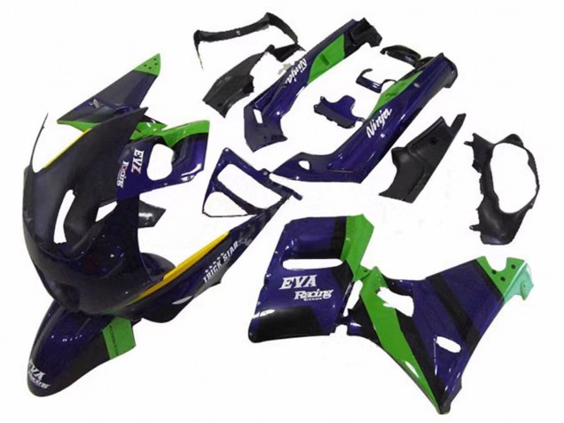 Carenados Moto Kawasaki ZZR600 1998-2003 - Verde Azul Oscuro Púrpura Trick Star EVA Racing Asequibles