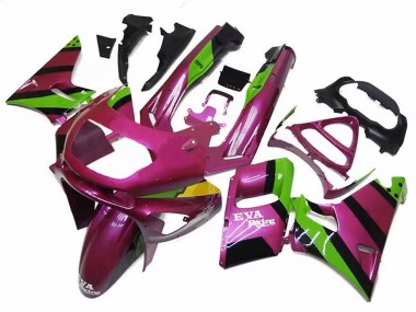 Carenados Moto Kawasaki ZZR600 1998-2003 - Rosa Profundo Verde EVA Racing Asequibles