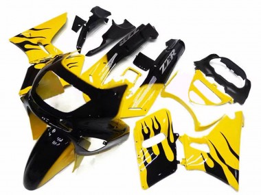 Carenados Moto Kawasaki ZZR600 1998-2003 - Amarillo Negro Llama Asequibles