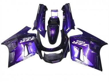 Carenados Moto Kawasaki ZZR1100 1990-1992 - Púrpura Azul Asequibles