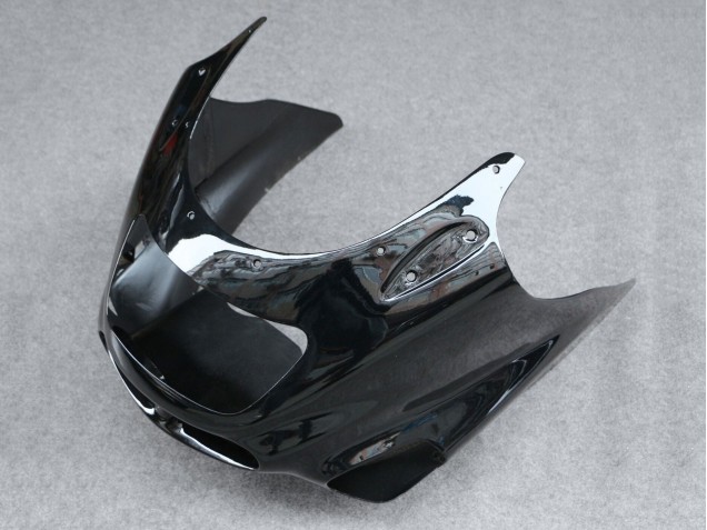 Carenado Moto Kawasaki ZZR1100 1993-2003 - Negro Brillante Asequibles