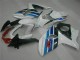 Completo Carenados Moto Suzuki GSXR 1000 2009-2016 - Blanco Azul Negro Asequibles