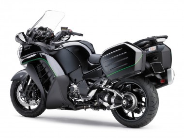 Carenados Moto Kawasaki GTR1400/ZG1400 2007-2009 - Negro Mate Verde Línea Asequibles