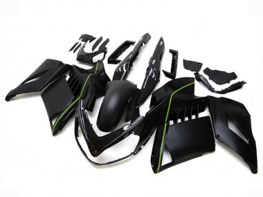 Carenados Moto Kawasaki GTR1400/ZG1400 2007-2009 - Negro Mate Verde Línea Asequibles