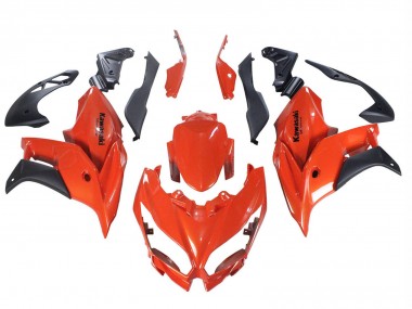 Carenados Moto Kawasaki Versys 650 2015-2021 - Rojo Negro Mate Asequibles