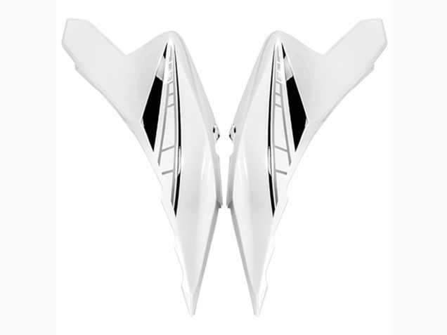 Carenados Moto Kawasaki Versys 650 2022-2025 - Negro Brillante Blanco Asequibles