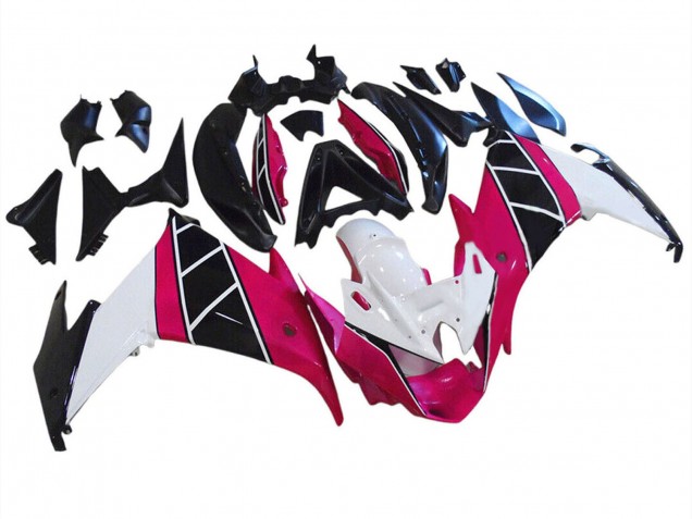 Carenados Moto Yamaha FZ6R 2009-2015 - Raspberry Blanco Negro Asequibles