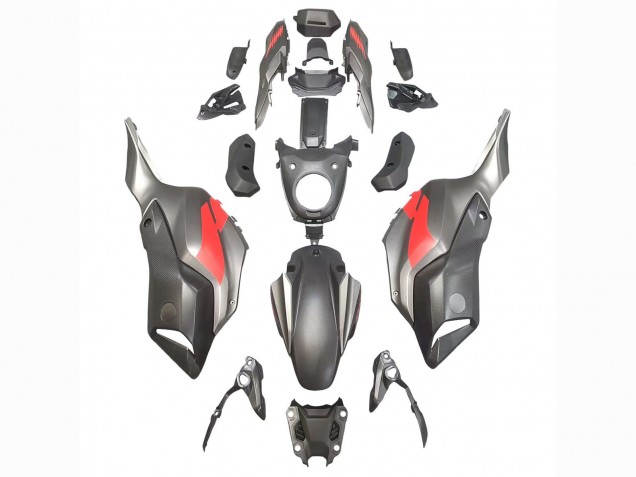 Carenados Moto Yamaha MT07/FZ07 2012-2017 - Gris Rojo Asequibles