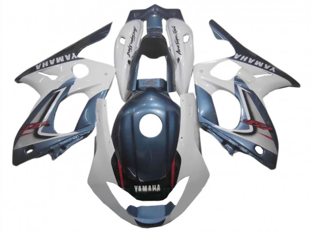 Carenados Moto Yamaha YZF600R Thundercat 1996-2007 - Azul Oscuro Blanco Asequibles