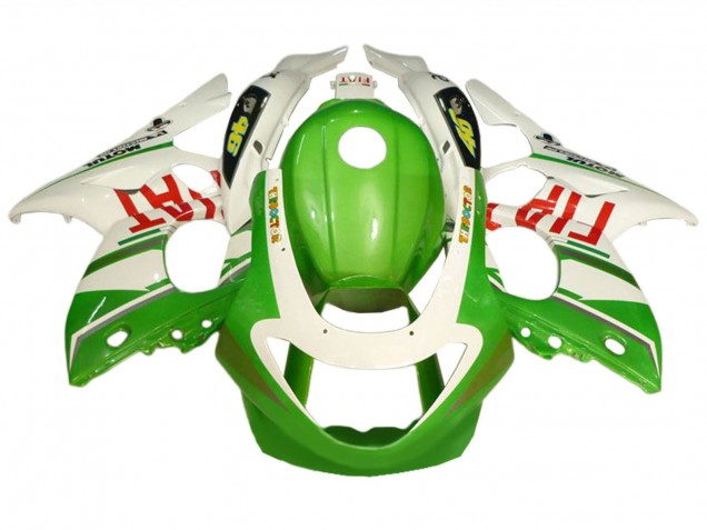Carenados Moto Yamaha YZF600R Thundercat 1996-2007 - Blanco Verde Fiat Asequibles