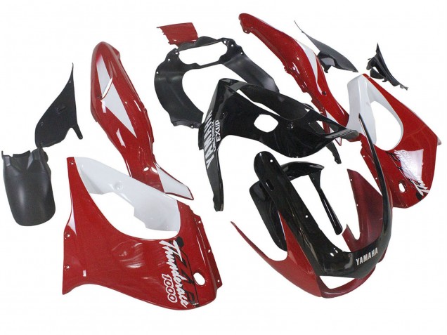 Kits Carenado Moto Yamaha YZF 1000R Thunderace 1997-2007 - Rojo Negro Blanco Thunderace Asequibles