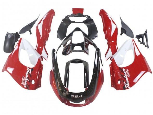 Kits Carenado Moto Yamaha YZF 1000R Thunderace 1997-2007 - Rojo Negro Blanco Thunderace Asequibles