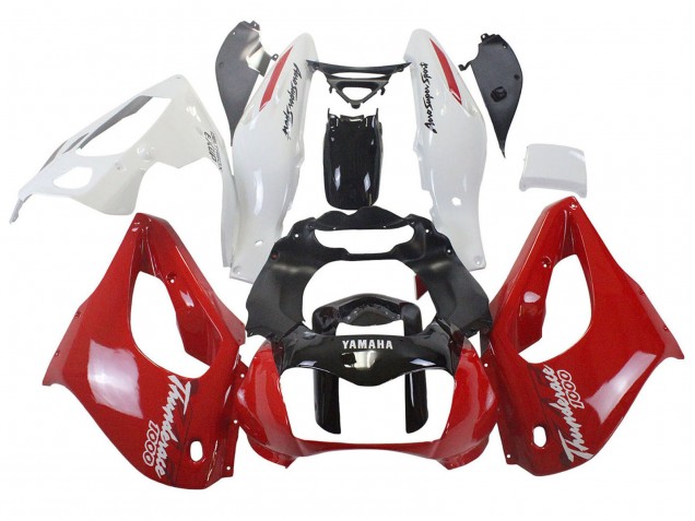 Carenados Moto Yamaha YZF 1000R Thunderace 1997-2007 - Rojo Negro Blanco Thunderace Asequibles
