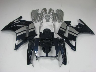 Carenados Moto Yamaha FJR1300 2001-2006 - Negro Brillante Plata Asequibles