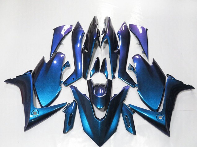 Carenados Moto Yamaha TMAX560 2019-2021 - Gradiente Azul Oscuro Púrpura Asequibles