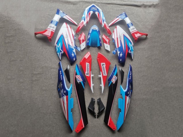Carenados Moto Yamaha TMAX560 2019-2021 - Azul Claro Rojo Negro Asequibles